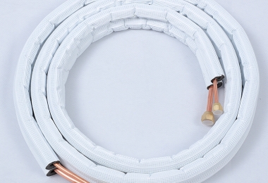 Insulated copper pipe installation kit
