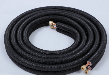 Insulated copper pipe installation kit
